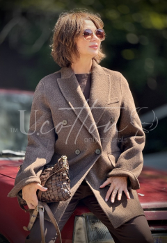 Піджак французький жіночий подовжений із кашеміру Пустельний Кемел 2582