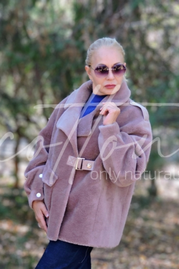 Шубка (напівшубок) з австралійської вовни (шерсть) Ash Rose