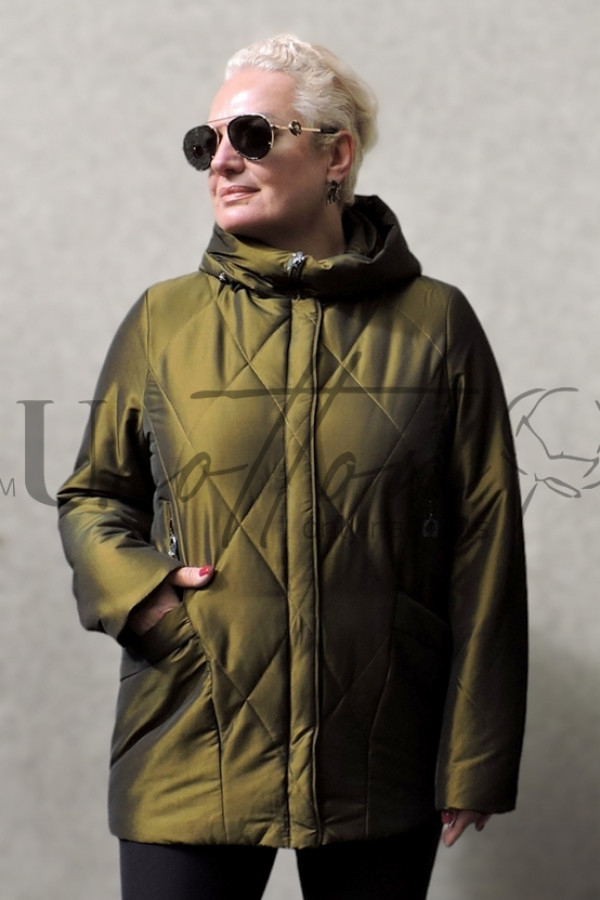 Куртка жіноча демісезонна Оливковий Металік