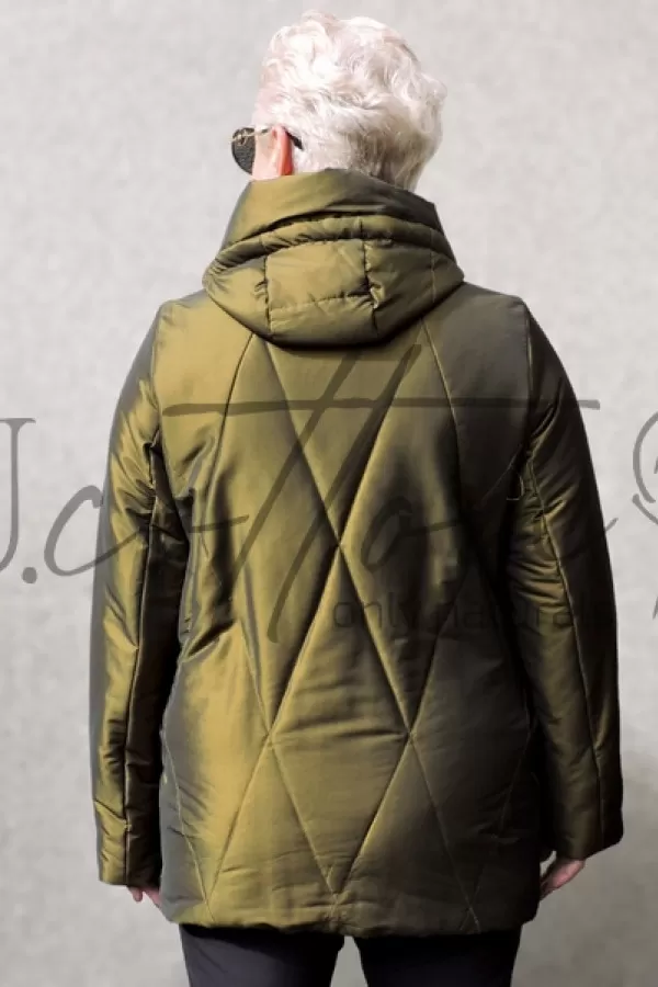 Куртка жіноча демісезонна Оливковий Металік