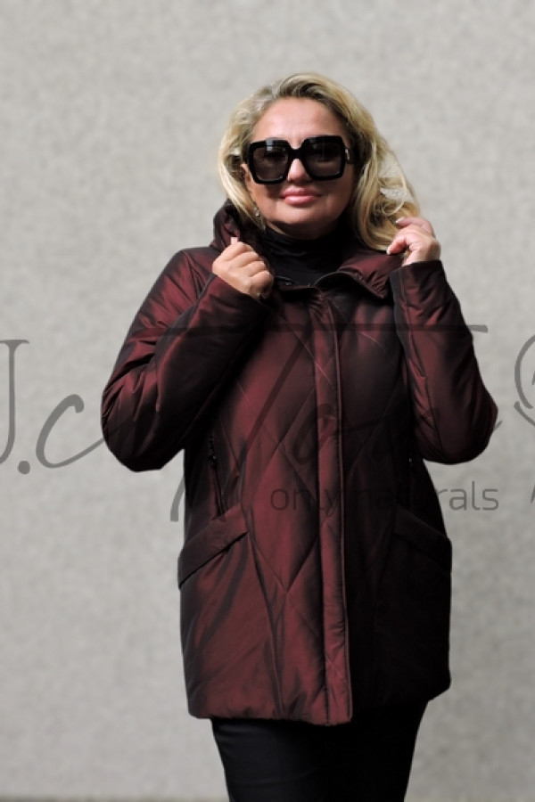 Куртка жіноча демісезонна Винний Металік (Божоле)