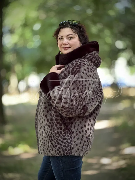 Двохстороння шуба-дублянка Димчаста Нерпа 250