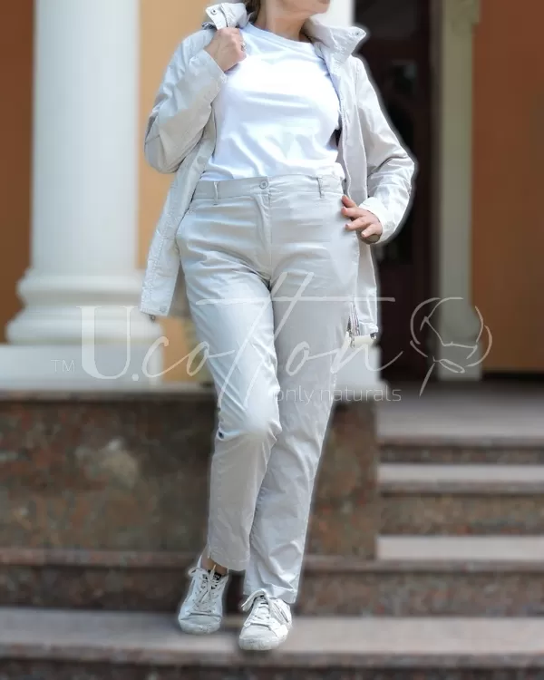 Піджак-вітровка кежуальний 100% коттон Біла Лелека