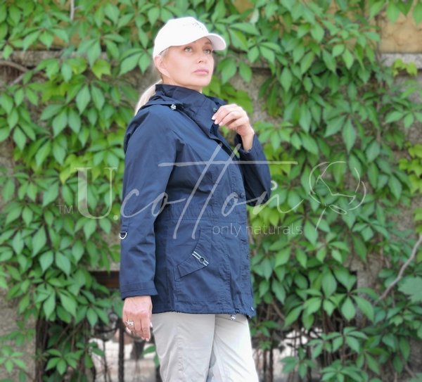 Піджак-вітровка кежуальний 100% коттон Синій океан	