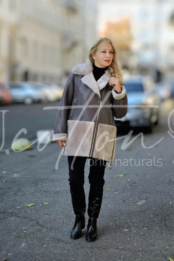 Дублянка жіноча Графітовий Оксамит