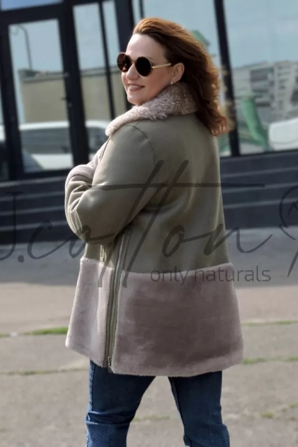 Дублянка жіноча Оливковий Оксамит