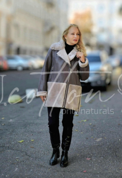 Дублянка жіноча Графітовий Оксамит