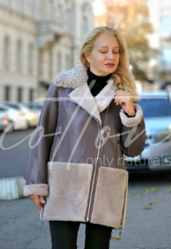 Дублянка жіноча Графітовий Оксамит