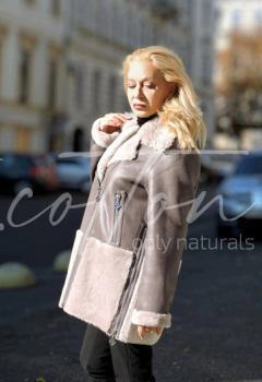 Дублянка жіноча Графітовий Оксамит