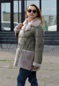 Дублянка жіноча Оливковий Оксамит