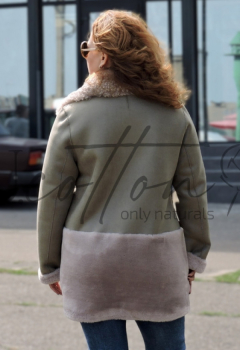 Дублянка жіноча Оливковий Оксамит