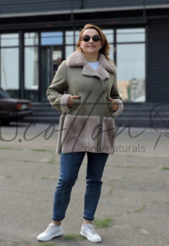 Дублянка жіноча Оливковий Оксамит