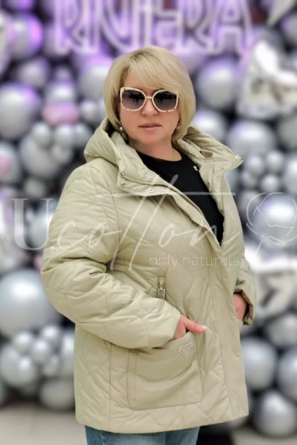 Синтепонова демісезонна куртка Ромб Олива