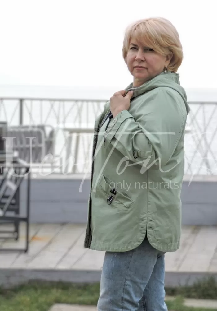 Вітровка натуральна зі щільного коттону Дика М'ята