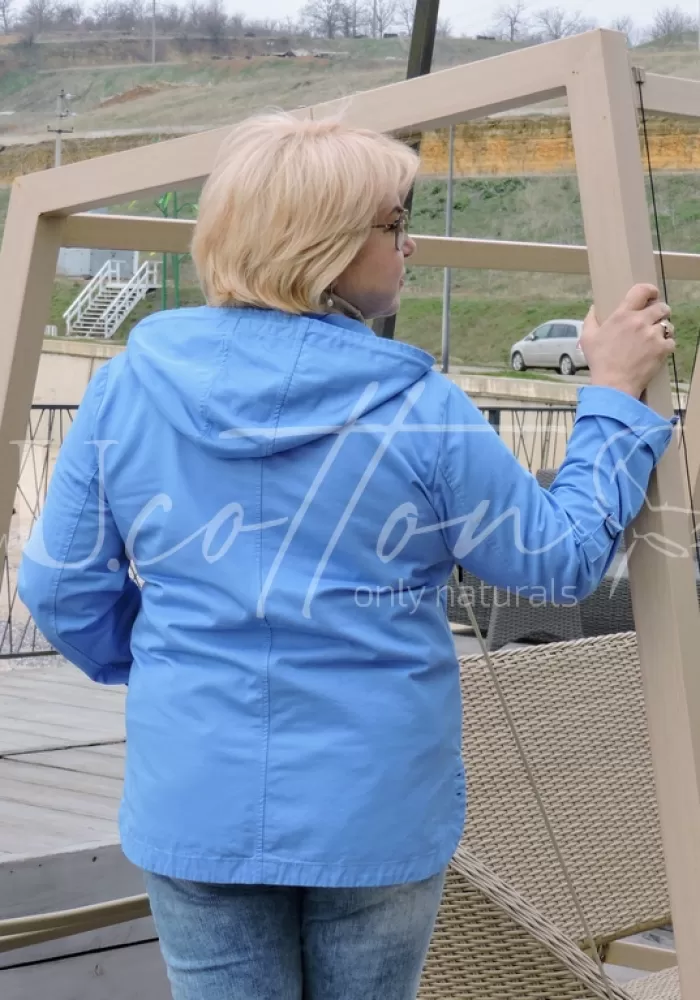 Вітровка натуральна зі щільного коттону Лазуровий Берег