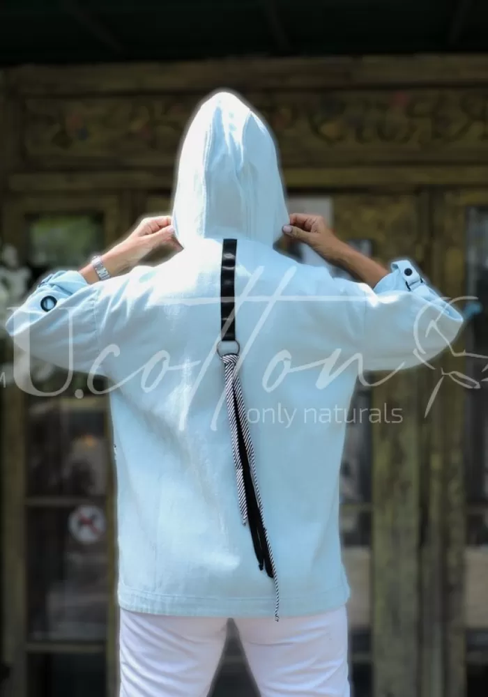 Вітровка (легка куртка) джинсова 100% коттонова блакитна Haven Blue