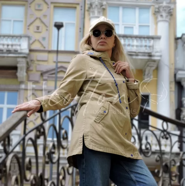 Вітровка зі щільного коттону 778 Cargo Camel