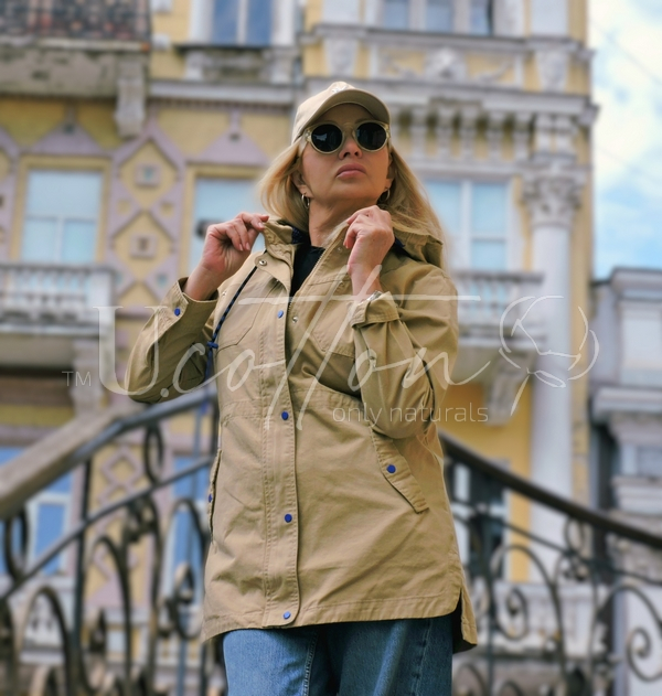 Вітровка зі щільного коттону 778 Cargo Camel