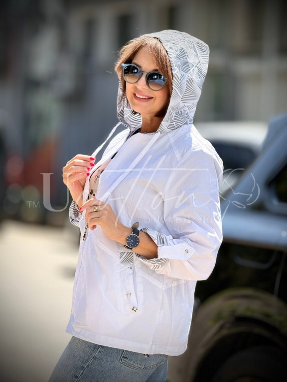 Куртка жіноча демісезонна бавовняна, 100% натуральна Білий Равлик 928