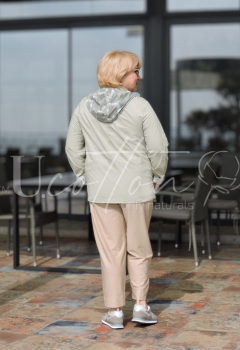 Куртка жіноча демісезонна бавовняна, 100% натуральна М'ятний Равлик (ментолова) 928