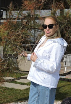 Куртка жіноча демісезонна бавовняна, 100% натуральна Білий Равлик 928