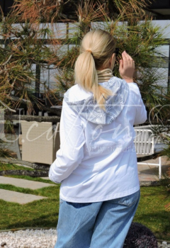 Куртка жіноча демісезонна бавовняна, 100% натуральна Білий Равлик 928