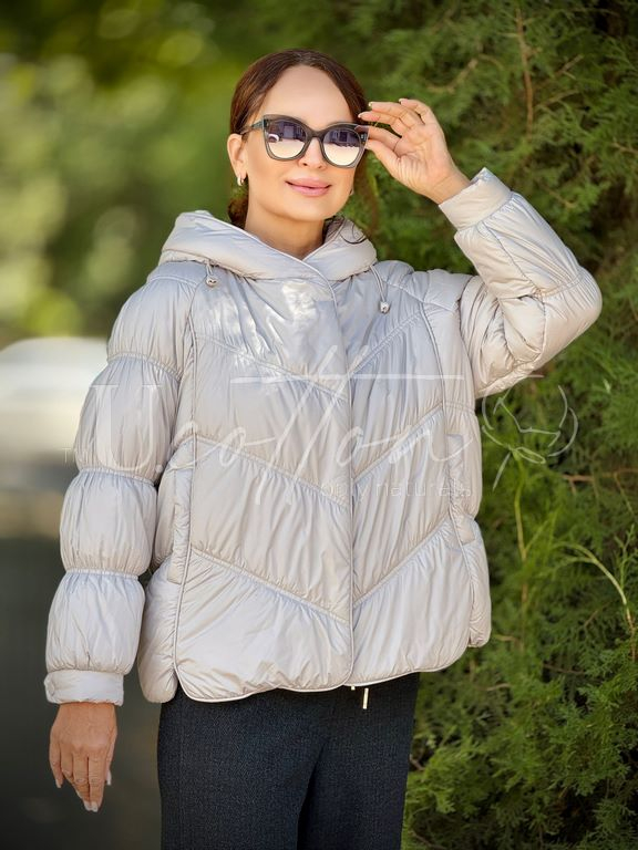 Жіноча демісезонна куртка 938 White Pearl Біла Перлина