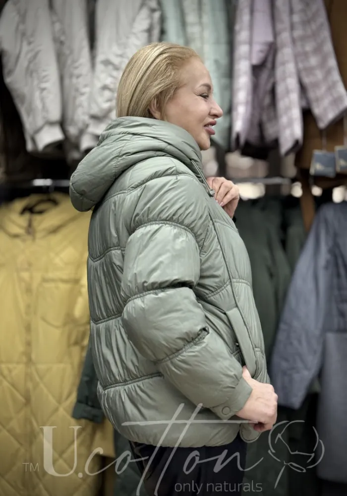 Жіноча демісезонна куртка 938 Cat Eye Metallic