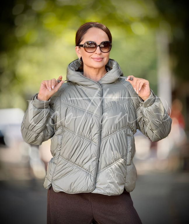 Жіноча демісезонна куртка 938 Cat Eye Metallic