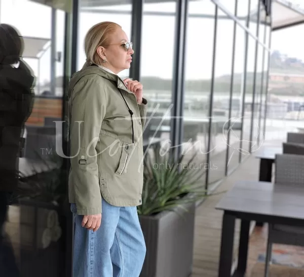 Вітровка із суперщільного коттону 942 Шляхетний Хакі